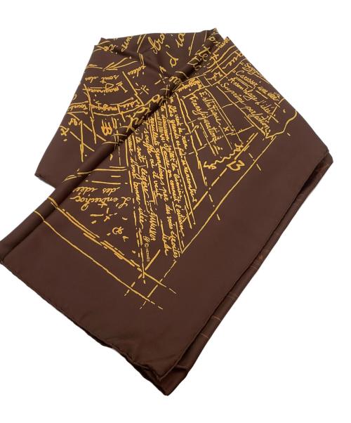 HERMES（エルメス）HERMES (エルメス) シルクスカーフ ブラウンの古着・服飾アイテム