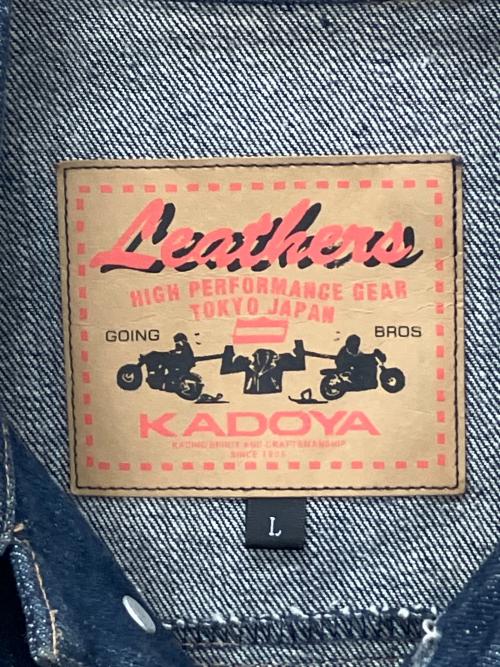 KADOYA（カドヤ）KADOYA (カドヤ) デニムベスト インディゴ サイズ:Lの古着・服飾アイテム