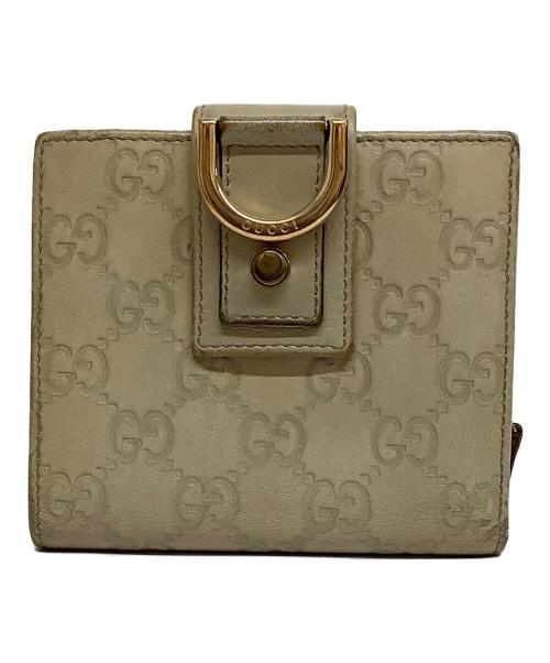 GUCCI（グッチ）GUCCI (グッチ) 2つ折り財布 グレーの古着・服飾アイテム
