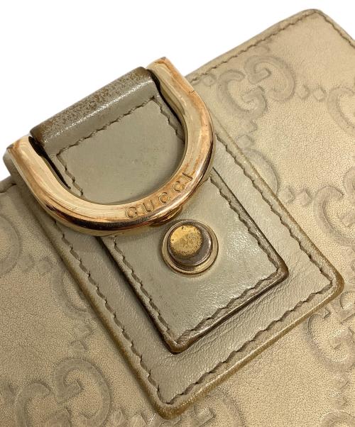 GUCCI（グッチ）GUCCI (グッチ) 2つ折り財布 グレーの古着・服飾アイテム