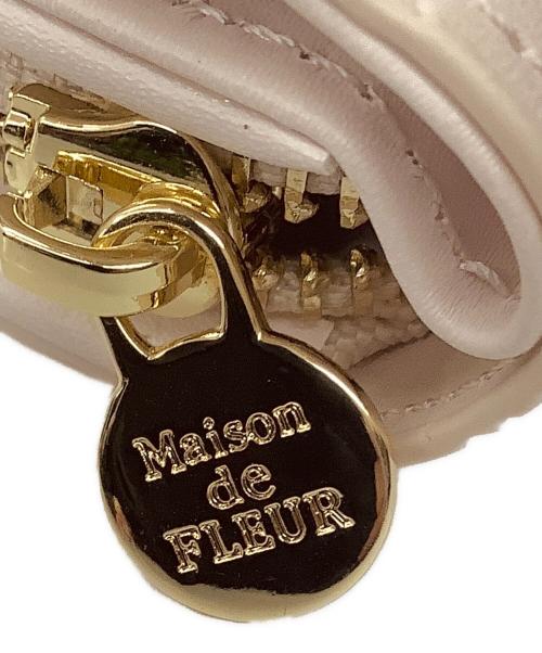 Maison de FLEUR（メゾンドフルール）Maison de FLEUR (メゾンドフルール) カラーモノグラムウォレット ライトピンクの古着・服飾アイテム
