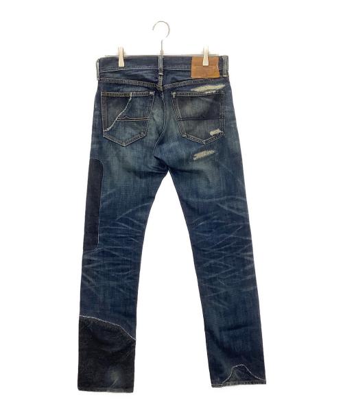 Denim & Supply Ralph Lauren（デニム＆サプライ ラルフローレン）Denim & Supply Ralph Lauren (デニム＆サプライ ラルフローレン) パッチワークデニムパンツ ブルー サイズ:W30の古着・服飾アイテム