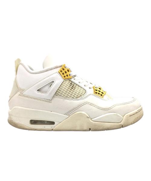 NIKE（ナイキ）NIKE (ナイキ) WMNS Air Jordan 4 Retro ホワイト サイズ:US9.5、UK7、EUR41、cm26.5、BR39.5、CN265の古着・服飾アイテム
