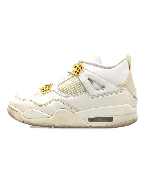 NIKE（ナイキ）NIKE (ナイキ) WMNS Air Jordan 4 Retro ホワイト サイズ:US9.5、UK7、EUR41、cm26.5、BR39.5、CN265の古着・服飾アイテム