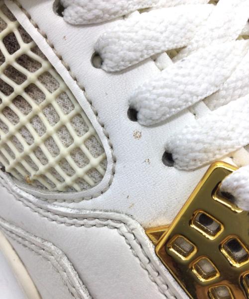 NIKE（ナイキ）NIKE (ナイキ) WMNS Air Jordan 4 Retro ホワイト サイズ:US9.5、UK7、EUR41、cm26.5、BR39.5、CN265の古着・服飾アイテム