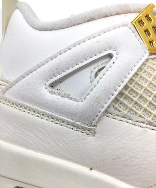 NIKE（ナイキ）NIKE (ナイキ) WMNS Air Jordan 4 Retro ホワイト サイズ:US9.5、UK7、EUR41、cm26.5、BR39.5、CN265の古着・服飾アイテム