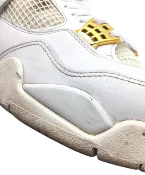 NIKE（ナイキ）NIKE (ナイキ) WMNS Air Jordan 4 Retro ホワイト サイズ:US9.5、UK7、EUR41、cm26.5、BR39.5、CN265の古着・服飾アイテム