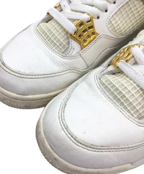 NIKE（ナイキ）NIKE (ナイキ) WMNS Air Jordan 4 Retro ホワイト サイズ:US9.5、UK7、EUR41、cm26.5、BR39.5、CN265の古着・服飾アイテム