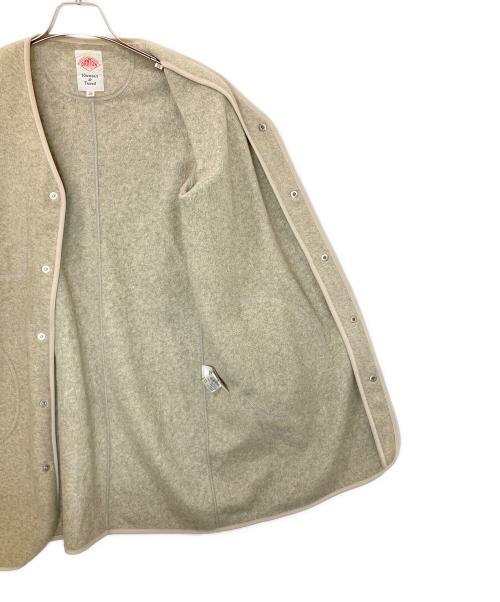 DANTON（ダントン）DANTON (ダントン) フリースノーカラーコート グレー サイズ:Sの古着・服飾アイテム
