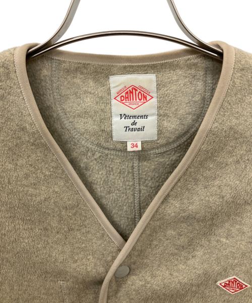 DANTON（ダントン）DANTON (ダントン) フリースノーカラーコート グレー サイズ:Sの古着・服飾アイテム
