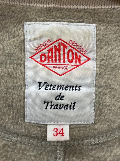 DANTON（ダントン）DANTON (ダントン) フリースノーカラーコート グレー サイズ:Sの古着・服飾アイテム