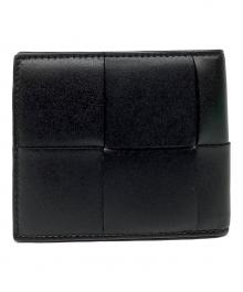 BOTTEGA VENETA（ボッテガベネタ）の古着「2つ折り財布」｜ブラック