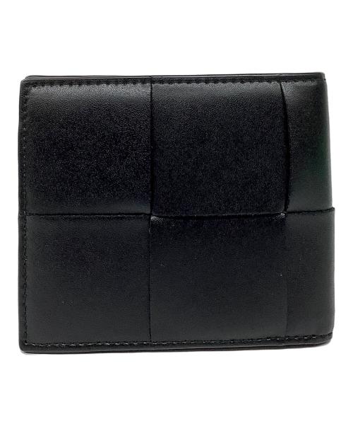 BOTTEGA VENETA（ボッテガベネタ）BOTTEGA VENETA (ボッテガベネタ) 2つ折り財布 ブラックの古着・服飾アイテム