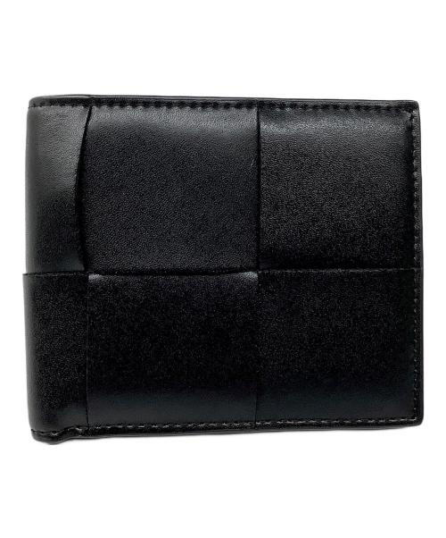 BOTTEGA VENETA（ボッテガベネタ）BOTTEGA VENETA (ボッテガベネタ) 2つ折り財布 ブラックの古着・服飾アイテム