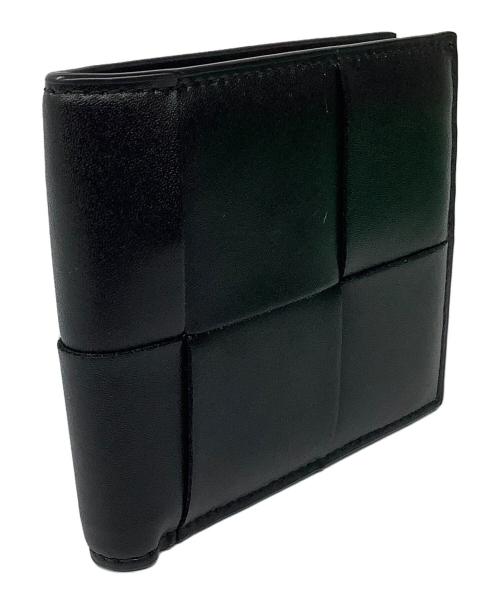 BOTTEGA VENETA（ボッテガベネタ）BOTTEGA VENETA (ボッテガベネタ) 2つ折り財布 ブラックの古着・服飾アイテム