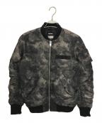 DIESELディーゼル）の古着「MA-1ジャケット」｜ブラック