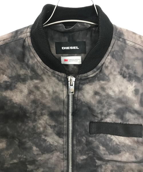 DIESEL（ディーゼル）DIESEL (ディーゼル) MA-1ジャケット ブラック サイズ:Sの古着・服飾アイテム