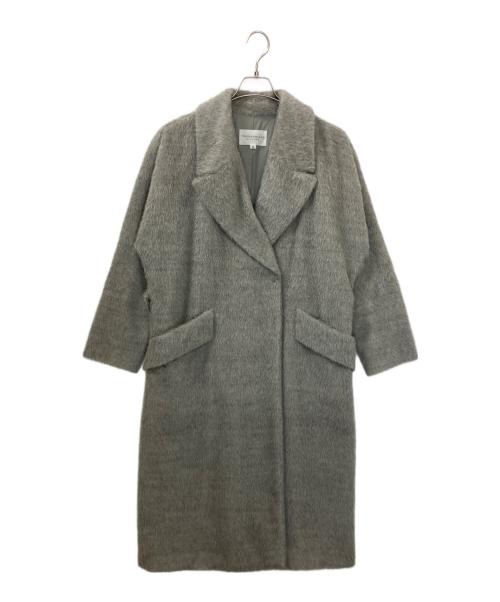 TOMORROW LAND（トゥモローランド）TOMORROW LAND (トゥモローランド) アルパカシャギーロングコート グレー サイズ:40の古着・服飾アイテム