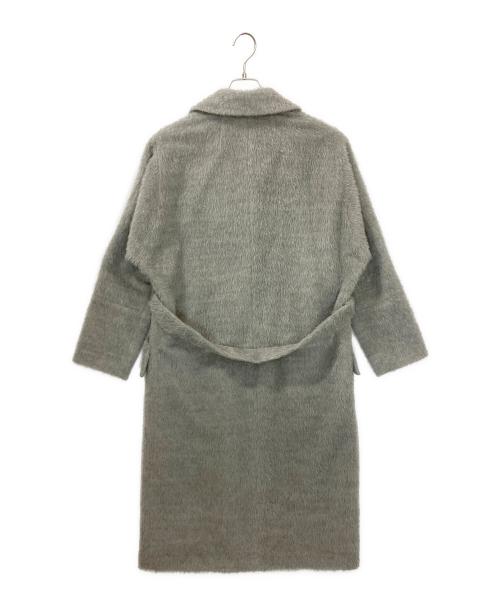 TOMORROW LAND（トゥモローランド）TOMORROW LAND (トゥモローランド) アルパカシャギーロングコート グレー サイズ:40の古着・服飾アイテム