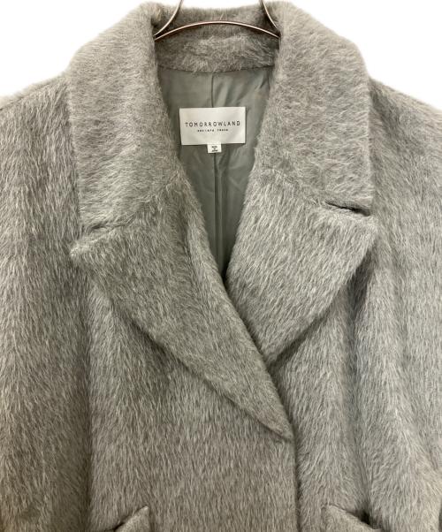 TOMORROW LAND（トゥモローランド）TOMORROW LAND (トゥモローランド) アルパカシャギーロングコート グレー サイズ:40の古着・服飾アイテム