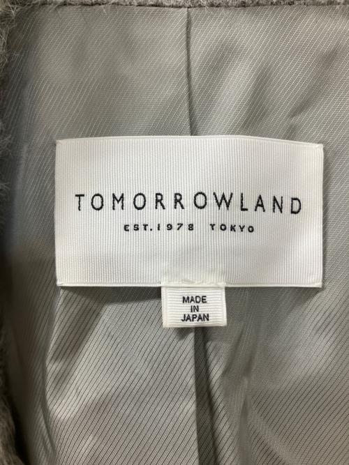 TOMORROW LAND（トゥモローランド）TOMORROW LAND (トゥモローランド) アルパカシャギーロングコート グレー サイズ:40の古着・服飾アイテム