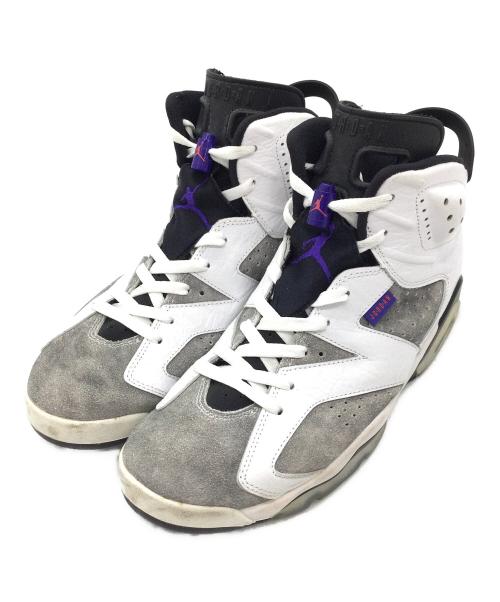 NIKE（ナイキ）NIKE (ナイキ) Air Jordan 6 Retro グレー×ホワイト サイズ:US10.5、UK9.5、EUR44.5、cm28.5の古着・服飾アイテム