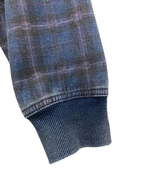 YARDSALE（ヤードセール）YARDSALE (ヤードセール) ジップパーカー ネイビー×パープル サイズ:Sの古着・服飾アイテム