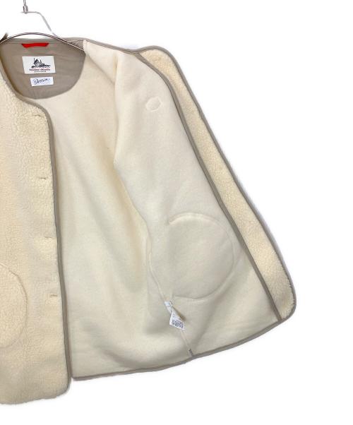 VINCENT ET MIREILLE（ヴァンソンエミレイユ）VINCENT ET MIREILLE (ヴァンソンエミレイユ) ボアノーカラーコート アイボリー サイズ:2の古着・服飾アイテム