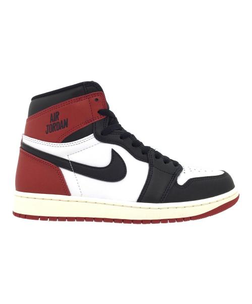 NIKE（ナイキ）NIKE (ナイキ) AIR JORDAN 1 RETRO HIGH OG ホワイト×ブラック×レッド サイズ:US9、UK8、EUR42.5、cm27、BR40.5、CN270(2.5) 未使用品の古着・服飾アイテム