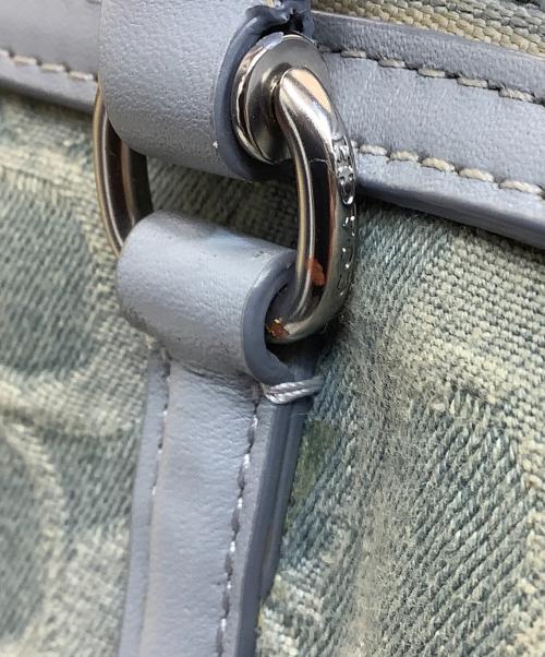 COACH（コーチ）COACH (コーチ) 2WAYバッグ ブルー×ブラウンの古着・服飾アイテム
