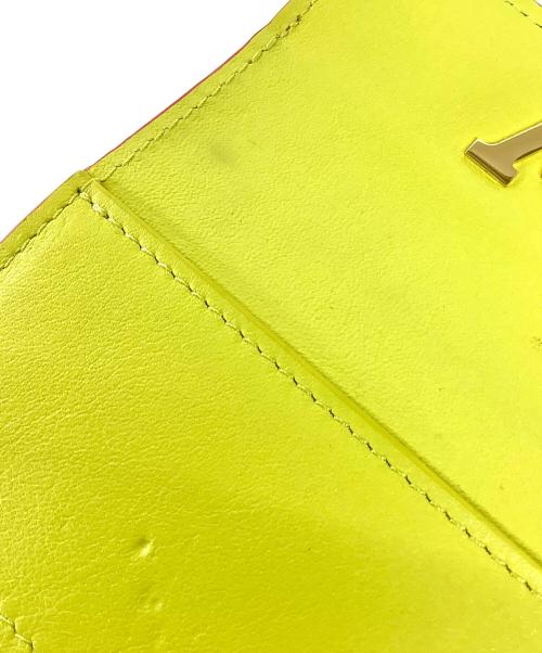 LOUIS VUITTON（ルイ ヴィトン）LOUIS VUITTON (ルイ ヴィトン) ポルトフォイユ・カプシーヌ XS ピンク×グリーンの古着・服飾アイテム