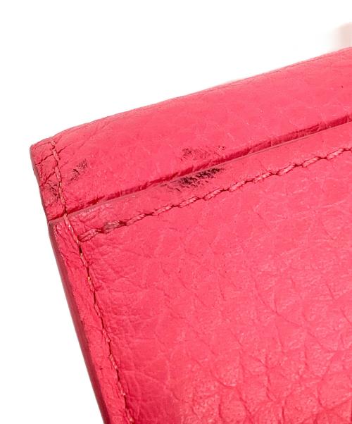 LOUIS VUITTON（ルイ ヴィトン）LOUIS VUITTON (ルイ ヴィトン) ポルトフォイユ・カプシーヌ XS ピンク×グリーンの古着・服飾アイテム