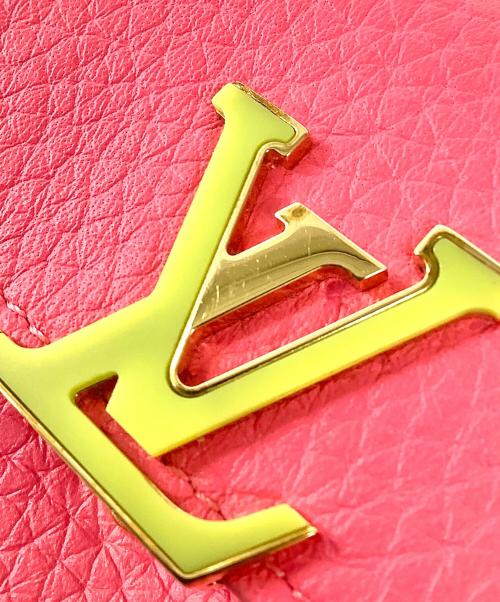 LOUIS VUITTON（ルイ ヴィトン）LOUIS VUITTON (ルイ ヴィトン) ポルトフォイユ・カプシーヌ XS ピンク×グリーンの古着・服飾アイテム