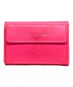 BALENCIAGAバレンシアガ）の古着「コンパクトウォレット」｜ショッキングピンク