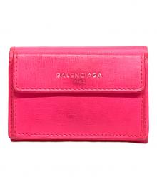 BALENCIAGA（バレンシアガ）の古着「コンパクトウォレット」｜ショッキングピンク