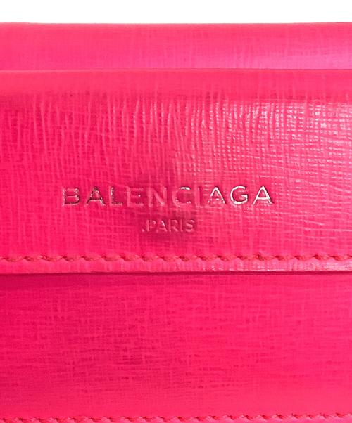 BALENCIAGA（バレンシアガ）BALENCIAGA (バレンシアガ) コンパクトウォレット ショッキングピンクの古着・服飾アイテム