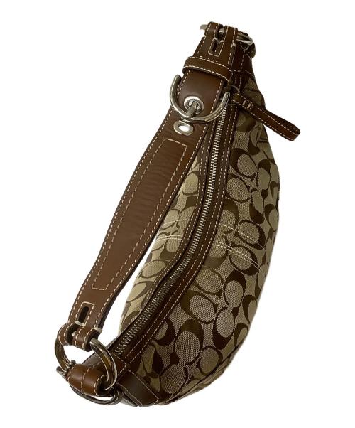 COACH（コーチ）COACH (コーチ) ショルダーバッグ ベージュ×ブラウンの古着・服飾アイテム