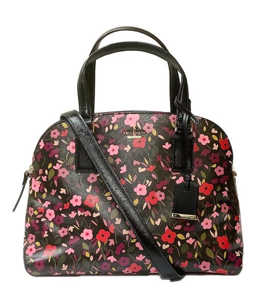 Kate Spade（ケイトスペード）Kate Spade (ケイトスペード) 2WAYバッグ ブラック×ピンクの古着・服飾アイテム