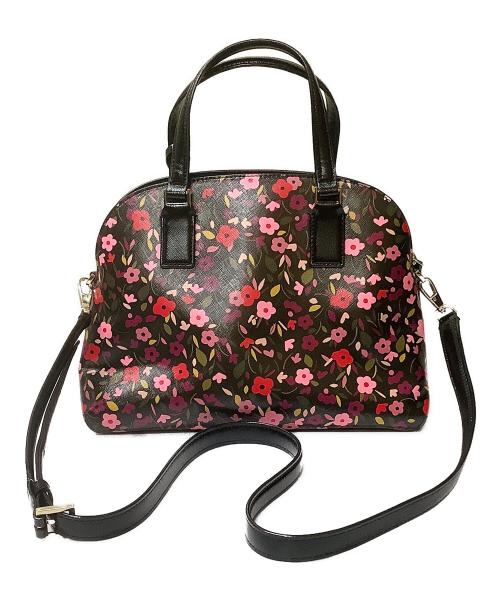 Kate Spade（ケイトスペード）Kate Spade (ケイトスペード) 2WAYバッグ ブラック×ピンクの古着・服飾アイテム