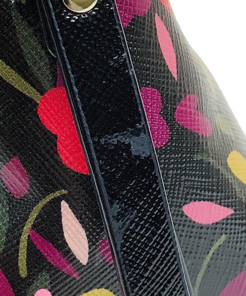 Kate Spade（ケイトスペード）Kate Spade (ケイトスペード) 2WAYバッグ ブラック×ピンクの古着・服飾アイテム