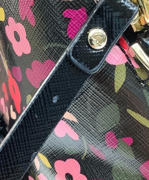Kate Spade（ケイトスペード）Kate Spade (ケイトスペード) 2WAYバッグ ブラック×ピンクの古着・服飾アイテム