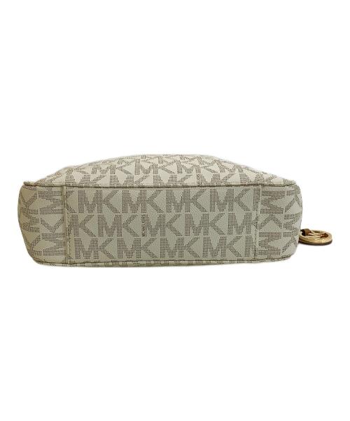 MICHAEL KORS（マイケルコース）MICHAEL KORS (マイケルコース) ショルダーバッグ ホワイト×ブラウンの古着・服飾アイテム