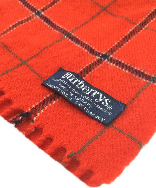 Burberry's（バーバリーズ）Burberry's (バーバリーズ) マフラー レッドの古着・服飾アイテム