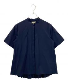 UNITED ARROWS（ユナイテッドアローズ）の古着「1516-199-1601　半袖ブラウス」｜ネイビー