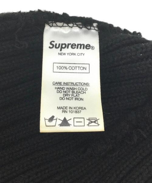 SUPREME（シュプリーム）SUPREME (シュプリーム) ニット帽 ブラックの古着・服飾アイテム