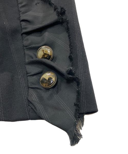 ISSEY MIYAKE（イッセイミヤケ）ISSEY MIYAKE (イッセイミヤケ) IM53FD506　ストライプジャケット ブラック サイズ:1の古着・服飾アイテム