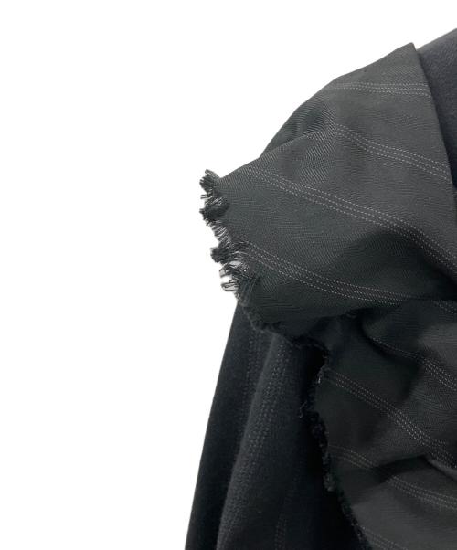 ISSEY MIYAKE（イッセイミヤケ）ISSEY MIYAKE (イッセイミヤケ) IM53FD506　ストライプジャケット ブラック サイズ:1の古着・服飾アイテム
