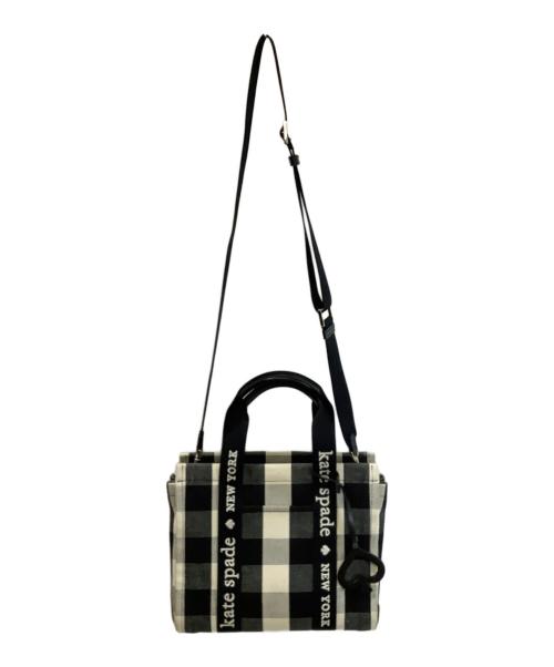 Kate Spade（ケイトスペード）Kate Spade (ケイトスペード) トートバッグ ホワイト×ブラックの古着・服飾アイテム