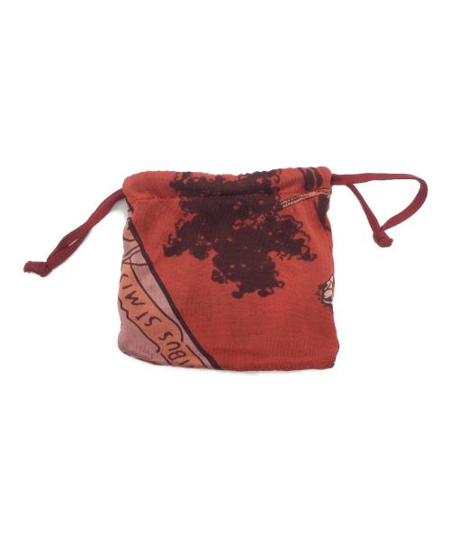 HERMES（エルメス）HERMES (エルメス) ヘアバンド レッドの古着・服飾アイテム