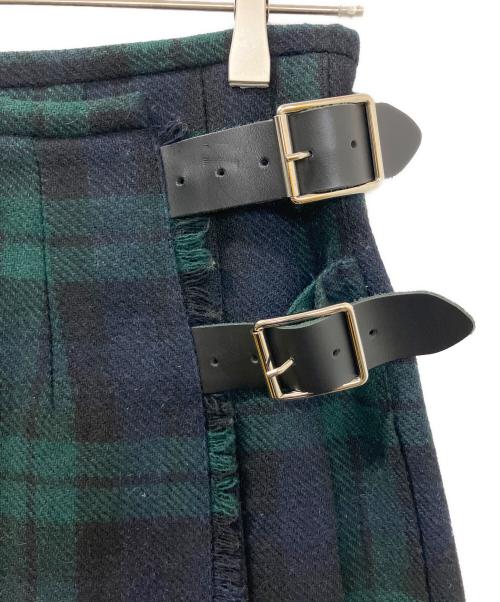 O'NEIL OF DUBLIN（オニールオブダブリン）O'NEIL OF DUBLIN (オニールオブダブリン) チェックスカート グリーン×ネイビー サイズ:8の古着・服飾アイテム